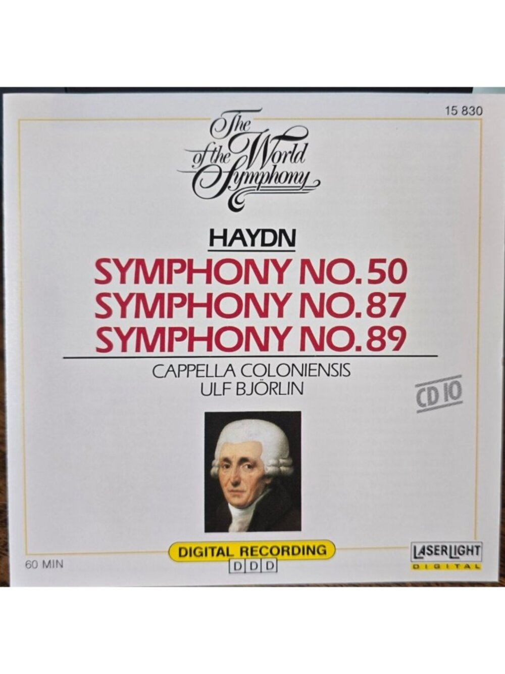 The World Of The Symphony Haydn Symphony No.50 No.87 No.89 Cappella 37850cd